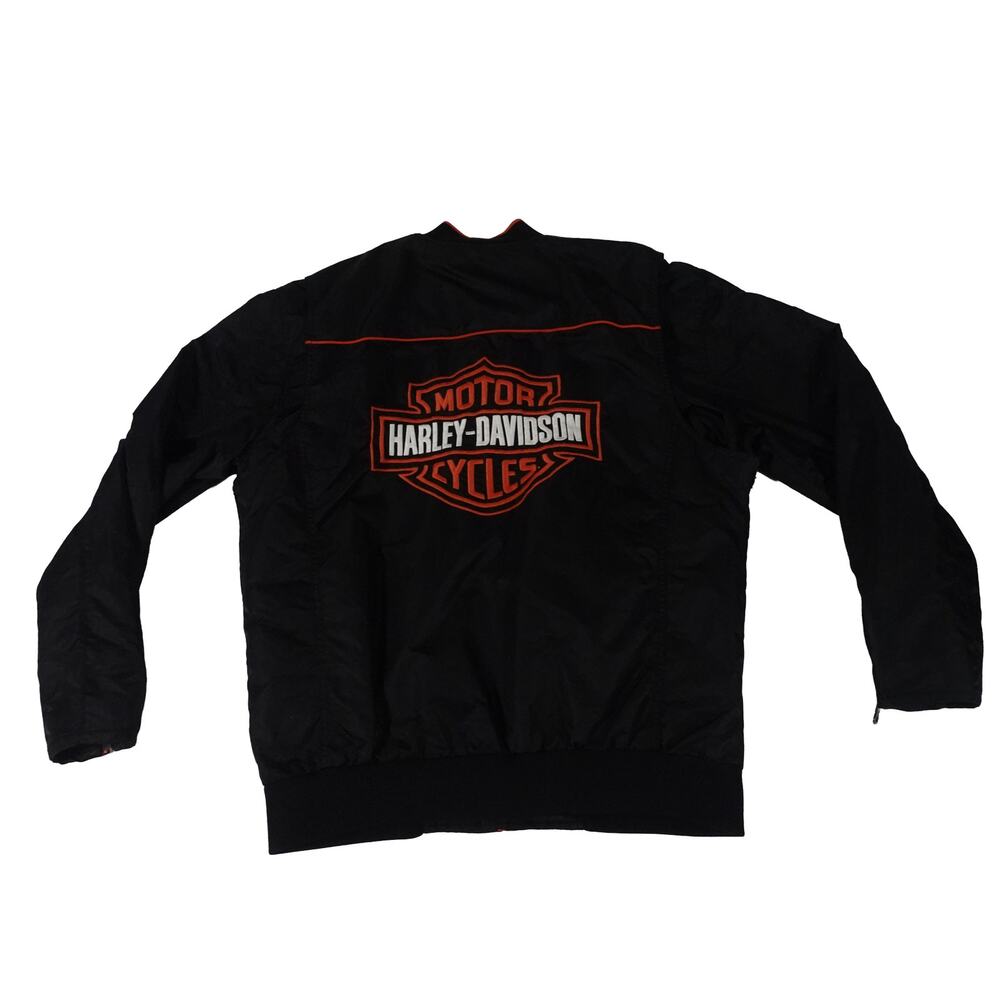 Harley Davidson Cycles Bar Shield Riding Nylon Motorocycle Jacket Men's Large